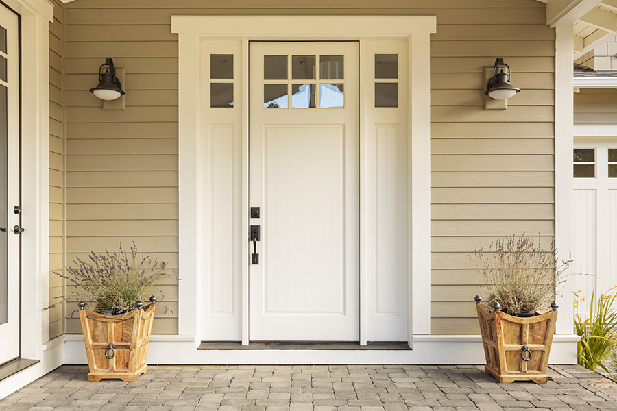 white-wooden-door-installed-at-house-entry-mahopac-ny